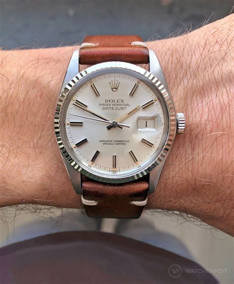 rolex datejust 36 leather band